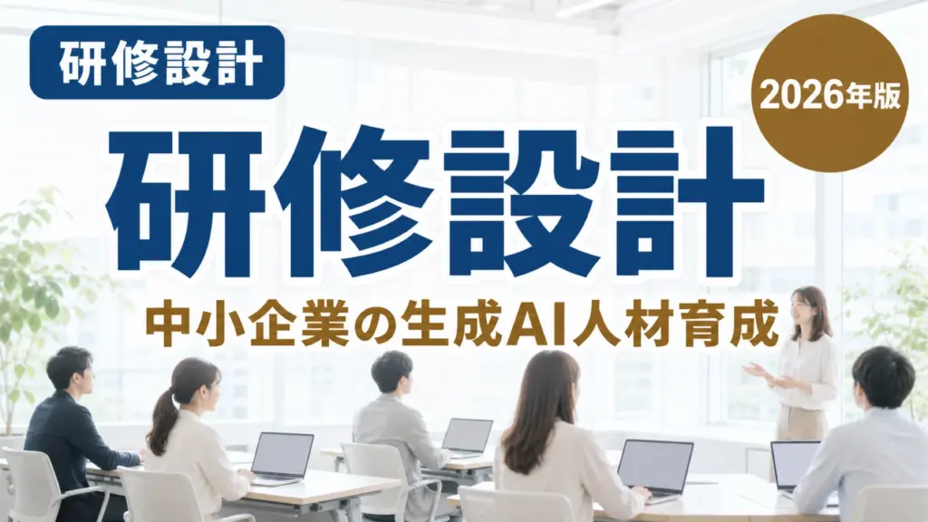 【2026年最新】中小企業の生成AI研修設計5ステップ｜栃木県企業向け