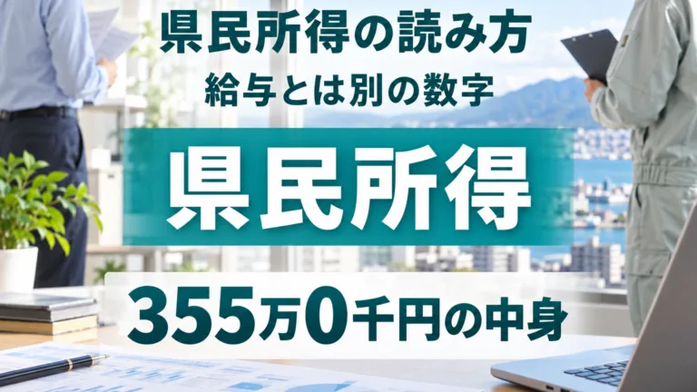 栃木の県民経済計算の読み方｜1人当たり県民所得で何が変わるか